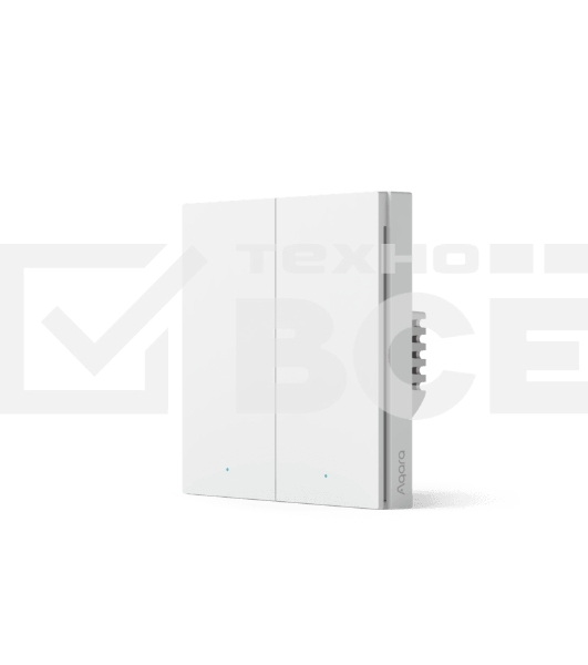 Выключатель умный двухклавишный Aqara Smart Wall Switch H1 (WS-EUK02)