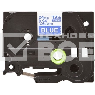 Картридж Brother TZE555 24 мм, 8 м, белый на синем, для BROTHER P-Touch