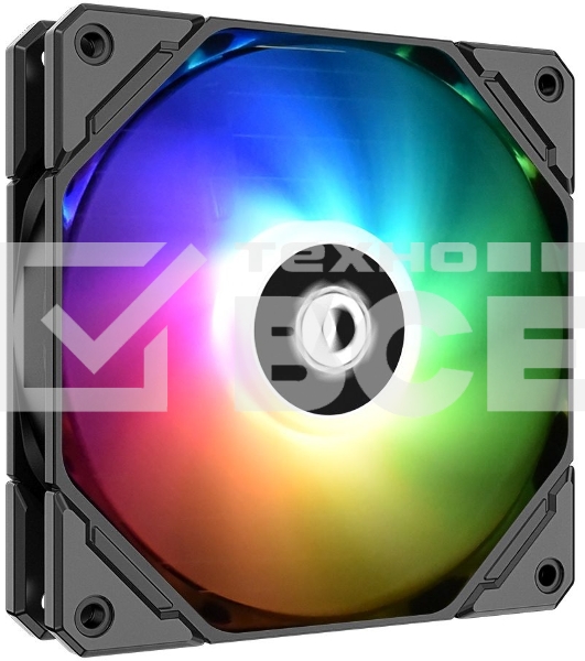 Вентилятор для корпуса ID-Cooling TF-12025-ARGb черный, 120 мм, 1500 об/мин, 30.5 дБ, 4 pin