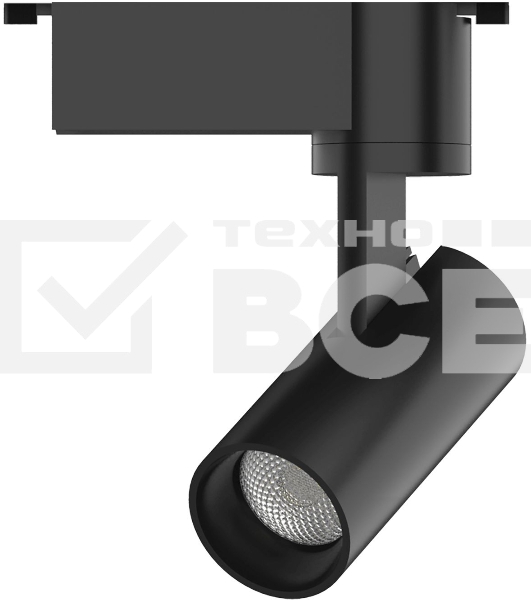 Светильник GAUSS трековый цилиндр 8W 750lm 4000K 180-220V IP20 45*155мм черный LED 1/40 TR078