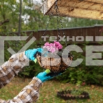 Кашпо подвесное с декором Palisad с кокосовой корзиной, диаметр 25 см, фото8