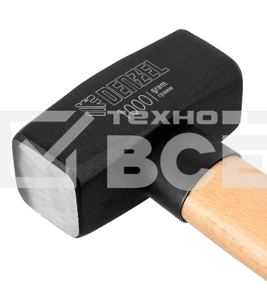 Кувалда Denzel 1000 г, кованая головка, буковая рукоятка