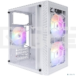 Компьютерный корпус 1STPLAYER FIREBASE X1 White / mATX / 3x120mm LED fans / X1-WH-3F1-W, фото4