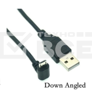 Кабель USB  Type A на Micro USB угол вниз 1 м