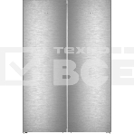 Холодильник Liebherr Комбинация XRFsd 5220-22 001 (SFNsdd 5227-22 001 + SRsdd 5220-22 001) нержавеющая сталь двухкамерный 398/271л морозилка сбоку, No Frost, Side by Side, фото5