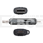 Устройство чтения/записи карт памяти ExeGate CR-201CA (кабель-адаптер USB Type-A/Type-C --> Card Reader, поддержка стандартов: SD/SDHC/MMCII/RS MMC, Micro SD/ Micro SDHC/Micro SDXC, Plug&Play, серый), фото4