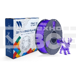 Филамент NVPRINT PLA+ Trasparent Purple для 3D печати диаметр 1.75мм  длина 330 метров  масса 1 кг