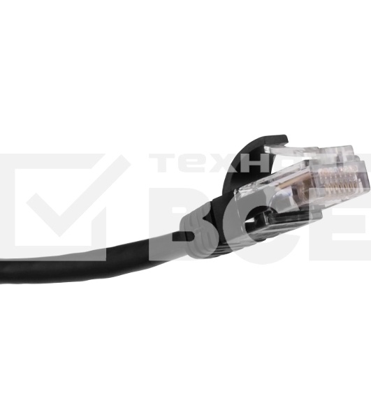 Патч-корд Lanmaster LAN-PCEXT/U5E-5.0-BK UTP RJ-45 мод.-вилка RJ-45 кат.5E 5м серый LSZH (уп.:1шт)