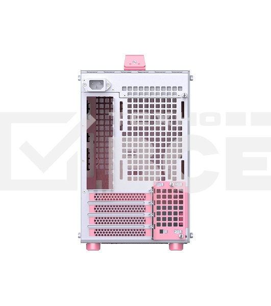 Корпус без блока питания Case JONSBO Z20, Mini-Tower, TG, no fan, 1xUSB-A 3.2 + 1xUSB-C 3.2, mATX, mITX Pink/White