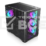 Корпус без блока питания/ Case Raijintek ATREUS BT7, Midi-Tower, TG, 7x120mm ARGB, 2xUSB-A 3.0 + 1xUSB Type-C , E-ATX, ATX, mATX, mITX Black, фото5