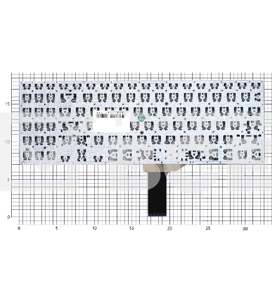 Клавиатура для ноутбука Asus Vivobook S15 X530 черная