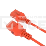 Кабель питания Filum FL-PC-C19F/C20F-C-0.5-OR 3x1.5 С19 - C20 с фиксацией, 220/250В, 16А, оранжевый, 0.5м (1111327), фото3