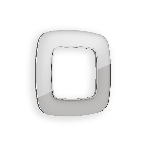 Рамка OMEGA Radian (Серебро Стекло органическое) 1-ая OF320401, фото 1