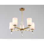Люстра Ambrella light LH56261/5 BS/FR латунь/белый матовый E27/5 max 60W D600*590, фото3