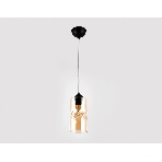 Светильник подвесной TR3555 BK/TI черный/янтарь E27 max 40W D110*1200, фото 1
