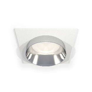Комплект встраиваемого светильника Ambrella light XC6520022 SWH/PSL белый песок/серебро полированное MR16 GU5.3 (C6520, N6132)
