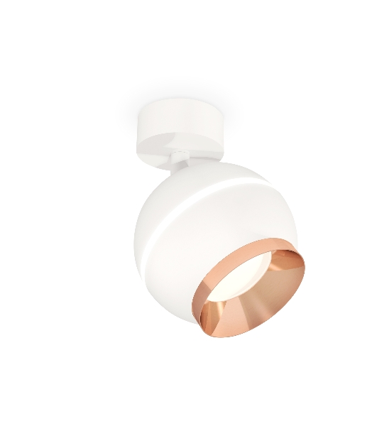 Комплект поворотного светильника Ambrella light XM1101005 SWH/PPG белый песок/золото розовое полированное MR16 GU5.3 LED 3W 4200K(A2202,C1101,N7035)