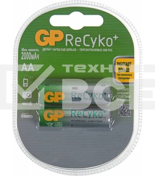 Аккумулятор GP Recyko 210AAHCB AA NiMH 2000mAh (2шт)
