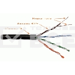 Кабель информационный Lanmaster LAN-5EUTP-OUT кат.5е U/UTP не экранированный 4X2X24AWG PVC внешний 305м черный, фото3