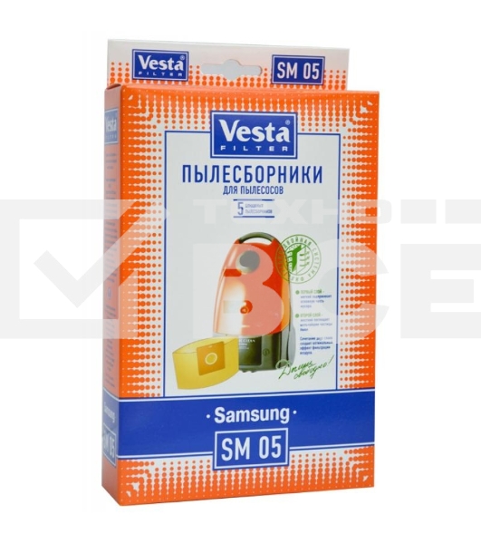 Комплект пылесборников Vesta SM 05 Samsung