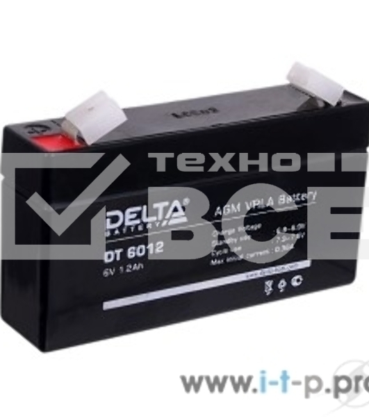 Батарея Delta DT 6012 (6V, 1.2Ah)