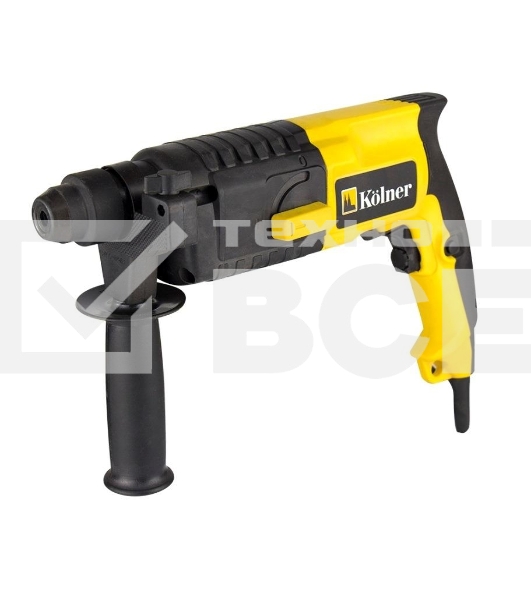 Перфоратор KOLNER KRH 520H(Перфоратор 500 Вт, SDS+, 1,5Дж, 0-850 об/мин, 2 режима, макс.диам.сверл(бетон) 20мм, ПВХ кабель 2м. (доп. рукоятка, глубомер))