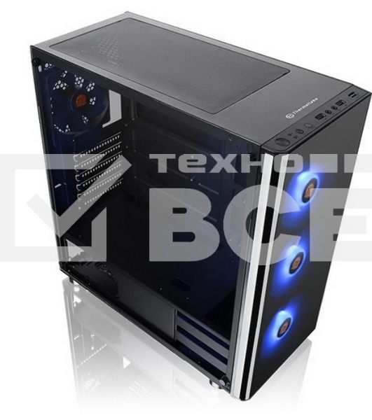Компьютерный корпус V200 TG RGB CA-1K8-00M1WN-01 Black/Win/SPCC/Tempered Glass*1/120mm RGB Fans*3 + 120mm Standard Fan*1/MB Sync