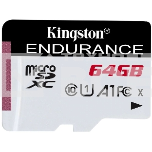 Флеш карта microSD 64GB Kingston microSDНC Class 10 A1 UHS-I Endurance 95R/30W Card Only