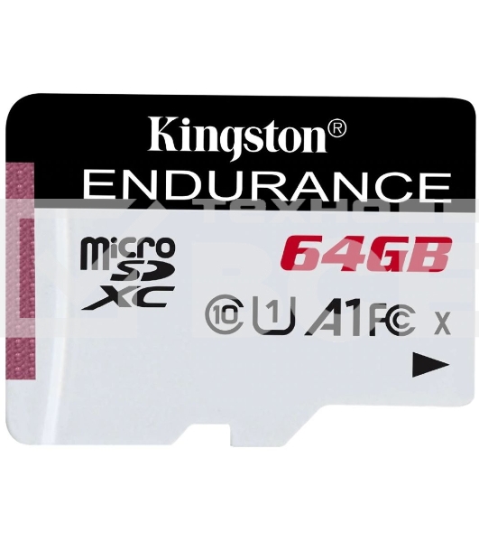 Флеш карта microSD 64GB Kingston microSDНC Class 10 A1 UHS-I Endurance 95R/30W Card Only