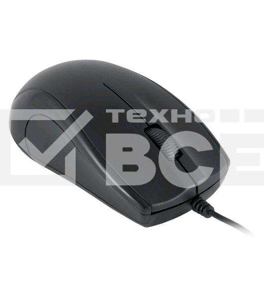 Мышь проводная Oklick 185M черный, 1200 dpi, USB, кнопки - 3