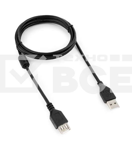 Кабель Gembird PRO CCF-USB2-AMAF-6 USB 2.0 кабель удлинительный 1.8м AM/AF позол.конт., фер.кол., пакет