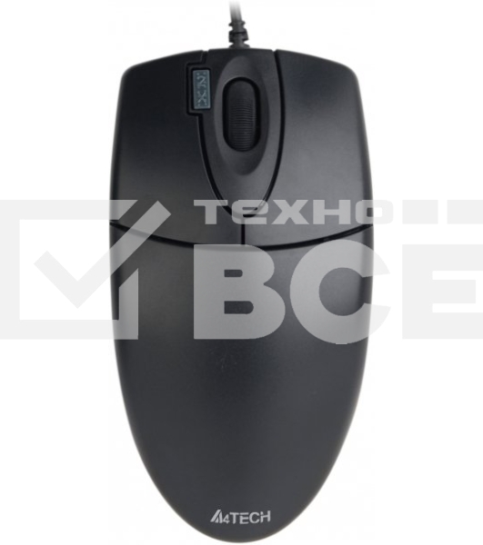 Мышь проводная A4Tech OP-620D черный, 1000 dpi, USB, кнопки - 4