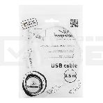 Кабель Gembird/Cablexpert CCP-mUSB2-AMBM-W-0.5M AM/microBM 5P, 0.5м, экран, белый, пакет, фото4
