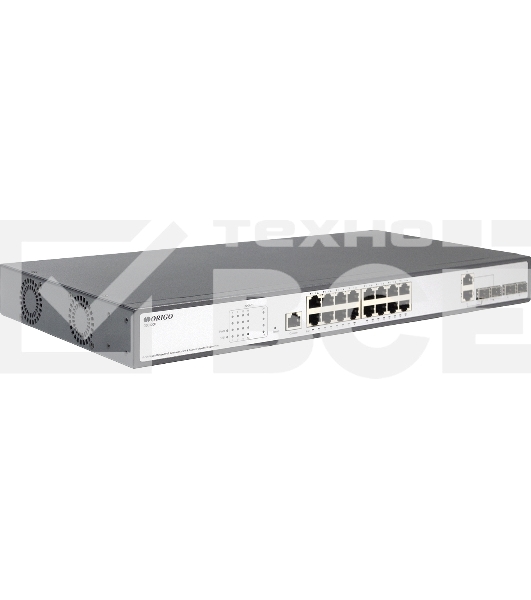 Коммутатор Managed L2 Switch 16x1000Base-T PoE, 2x1000Base-X SFP, 2xCombo 1000Base-T/SFP, PoE Budget 250W, RJ45 Console, 19