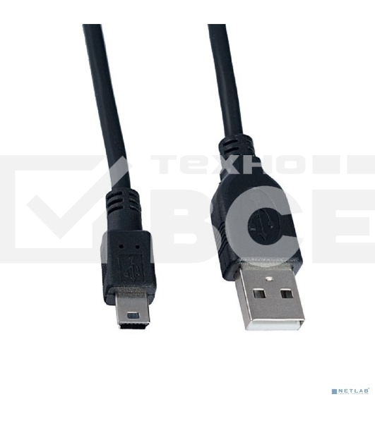 Кабель PERFEO USB2.0 A вилка - Mini USB вилка, длина 0,5 м (U4304)