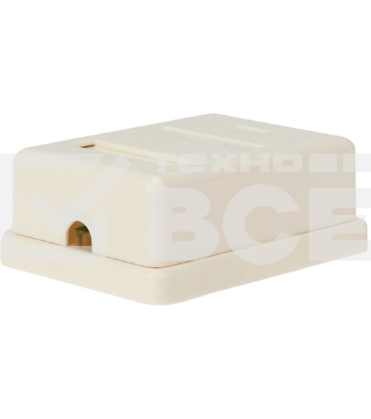 Розетка компьютерная 1-м ОП RJ45 CAT 5E бел. Rexant 03-0121