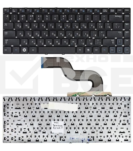 Клавиатура для ноутбука Samsung RC410, черная