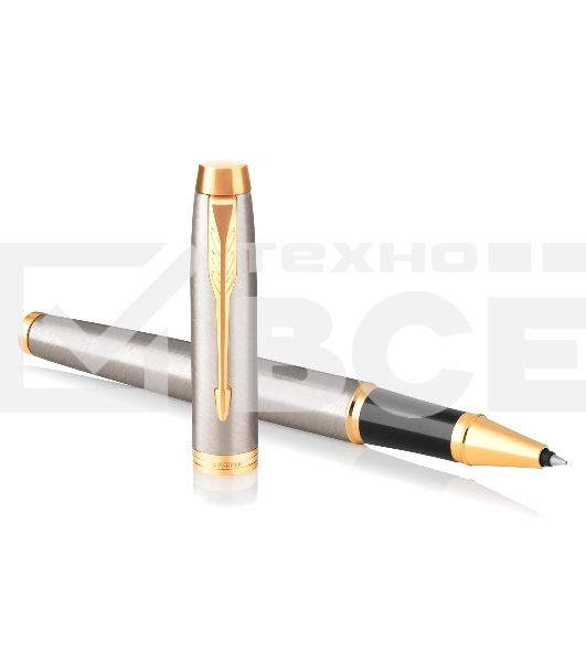 Ручка роллер Parker IM Core T321 (CW1931663) Brushed Metal GT F черн. черн. подар.кор.