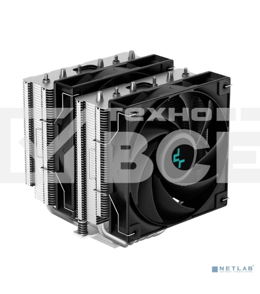 Кулер для процессора DEEPCOOL AG620 черный, 120 мм, алюминий/медь, 1850 об/мин, 29.4 дБ, 4 pin, 260 Вт, 157 мм