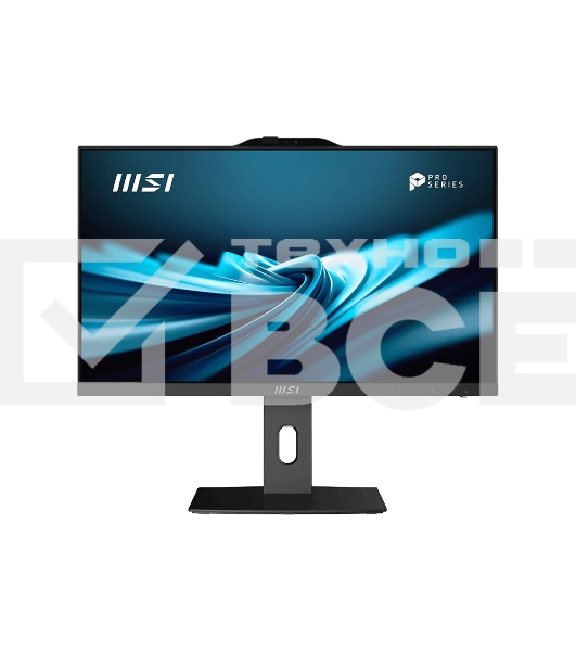 Моноблок MSI Pro AP242P 14M-662XRU 23.8' Full HD i3 14100 (3.5) 16Gb SSD 512Gb UHDG 730 noOS GbitEth WiFi BT 120W клавиатура мышь Cam черный 1920x1080 (9S6-AE0621-834)