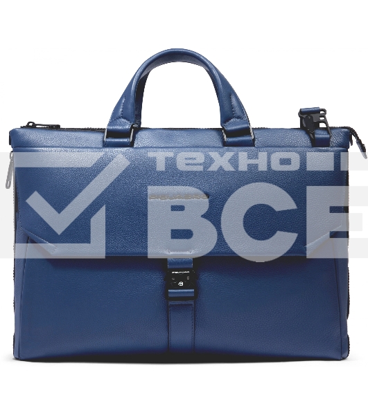 Деловая сумка Piquadro Than CA4021S135/BLU с отделением для ноутбука синий натур.кожа