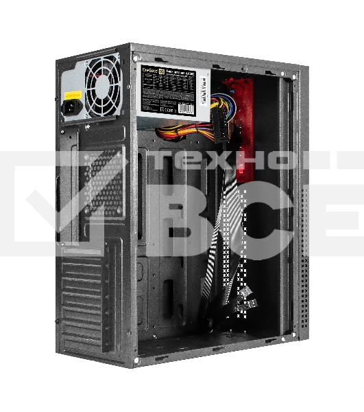 Компьютерный корпус Miditower ExeGate AA-443-AA500 (ATX, AA500 8 см, 2хUSB+HD Audio, черный)