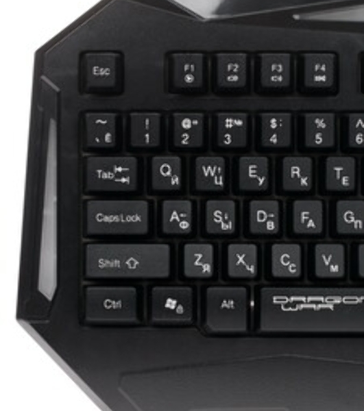 Комплект клавиатура+мышь Qumo Spirit of Wisdom проводной, USB, 2400 DPI, чёрный