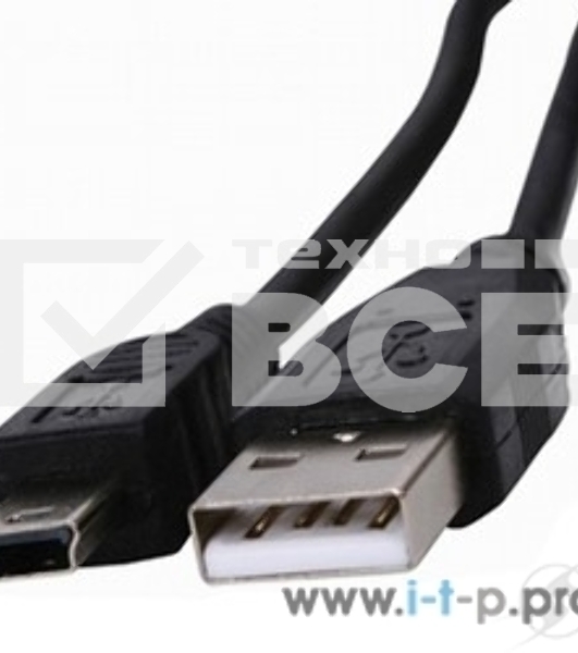 Кабель Rexant Шнур mini USB (male) - USB-A (male) 0.2M черный