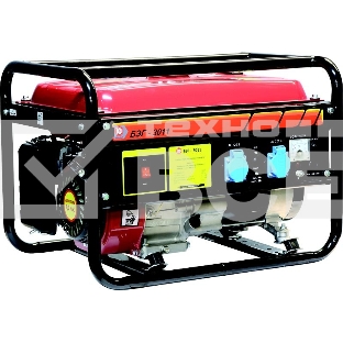 Бензогенератор КАЛИБР БЭГ-3011 3кВА 220В 212см3 15л 40 кг