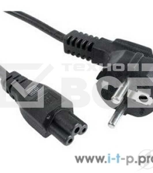 Кабель Кабель питания для ноутбуков Cablexpert PC-186-ML12 1.8м, 3-pin, с зазем., пакет