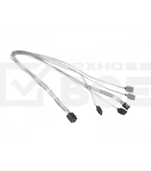 Кабель SuperMicro CBL-SAST-0631 cross-over HDmSAS to 4xSATA 55cm