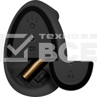 Мышь беспроводная Logitech Lift графитовый, 4000 dpi, радиоканал, Bluetooth, USB, кнопки - 6