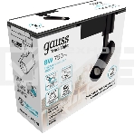 Светильник GAUSS трековый цилиндр 8W 750lm 4000K 180-220V IP20 45*155мм черный LED 1/40 TR078, фото4