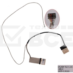 Шлейф матрицы для ноутбука Asus X751 X751L F751 40-pin без тачскрина